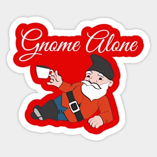 Gnome Alone Sticker